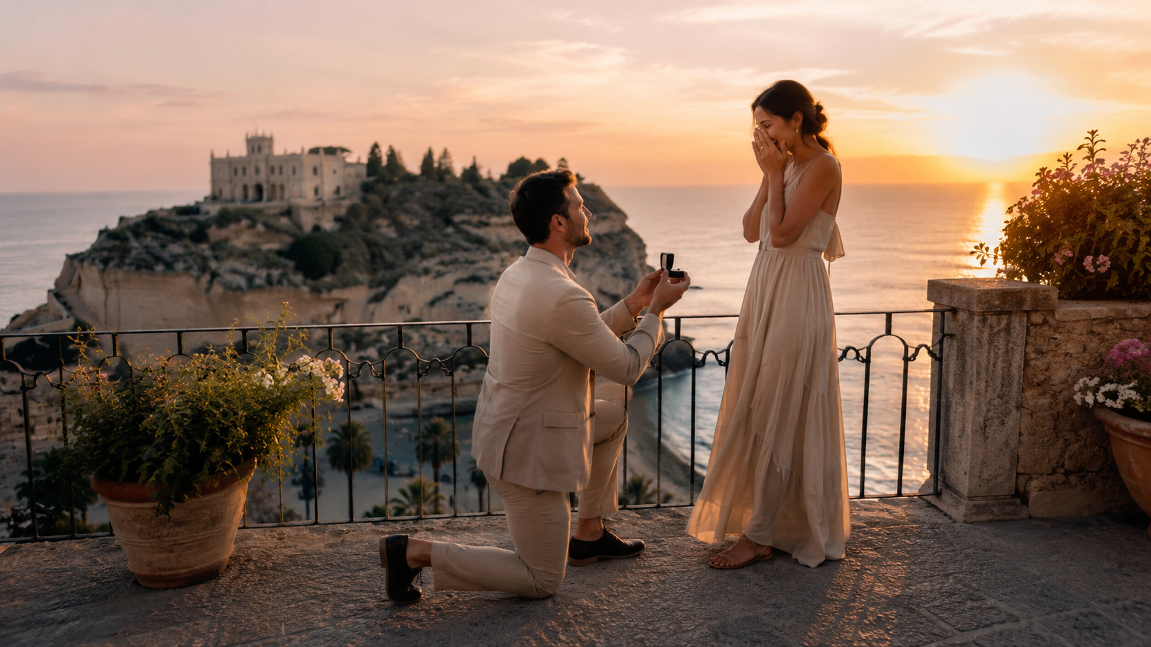 Fotografo per proposta di matrimonio a Tropea: uno scatto per ricordare il momento